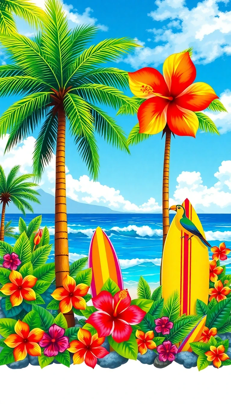 Hawaiian Wallpaper Clip Art