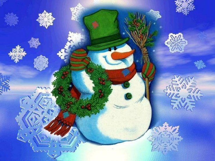 Snowman Wallpaper For Xmas And Holidays
