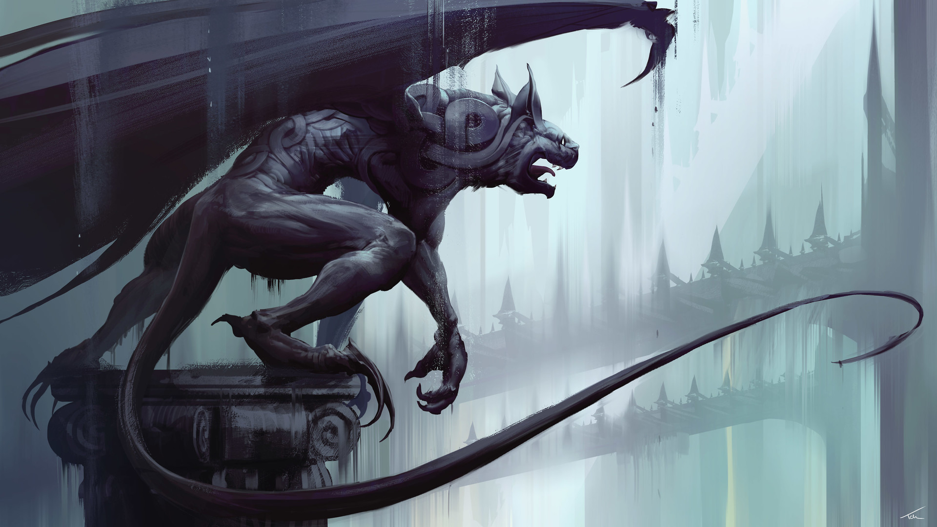 Fantasy Creature HD Wallpaper By Thomas Chamberlain