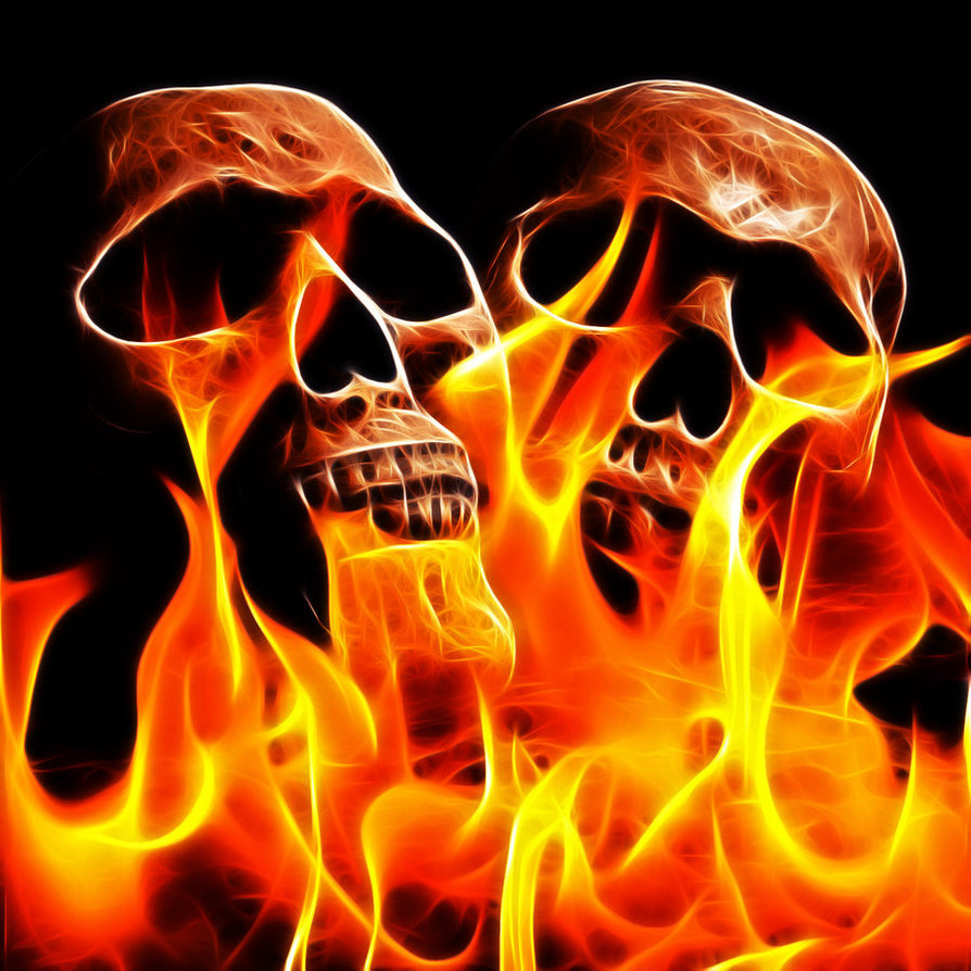 Animated Flaming Skull Wallpaper By Megaossa