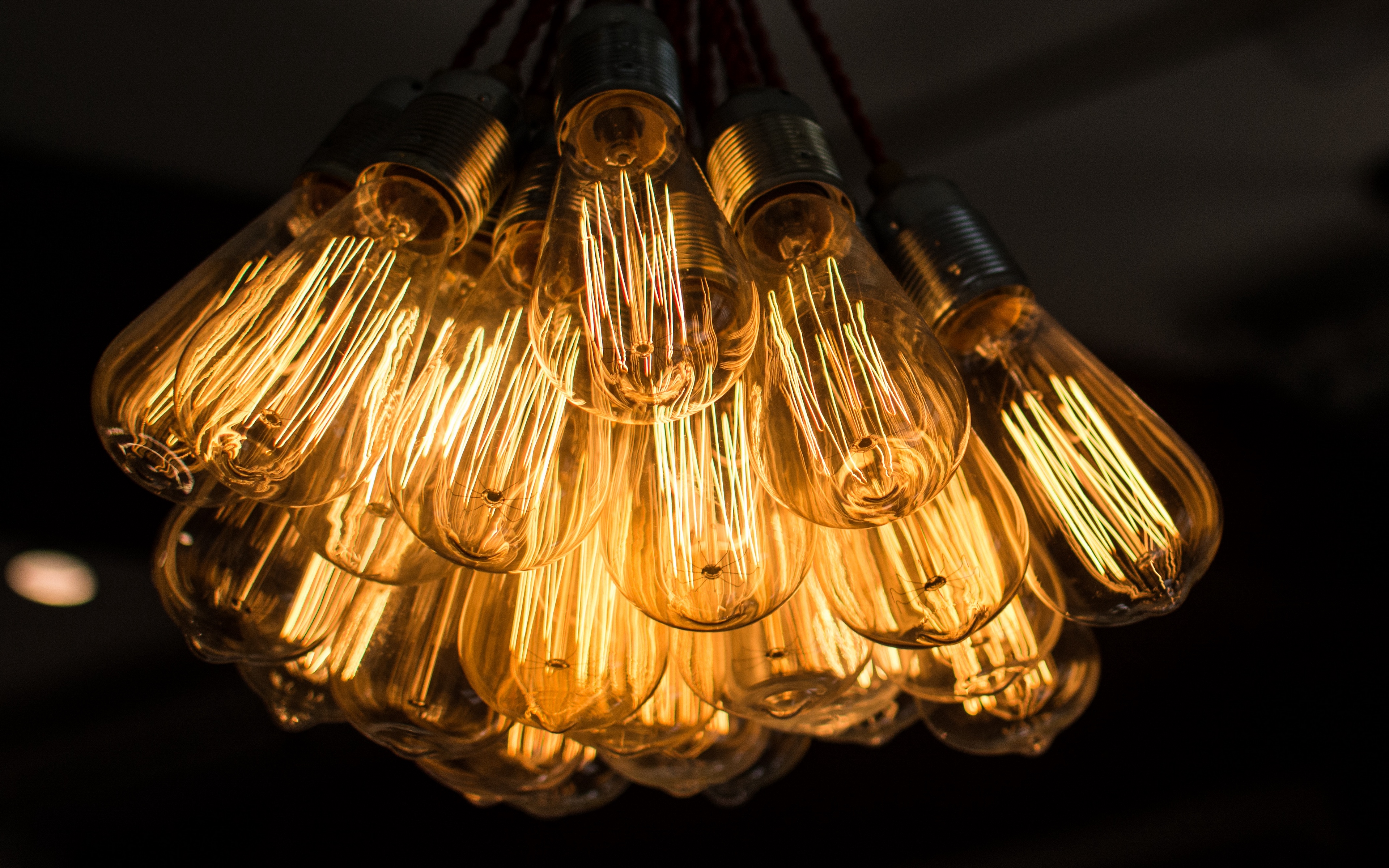 Wallpaper Light Bulbs Chandelier Electricity