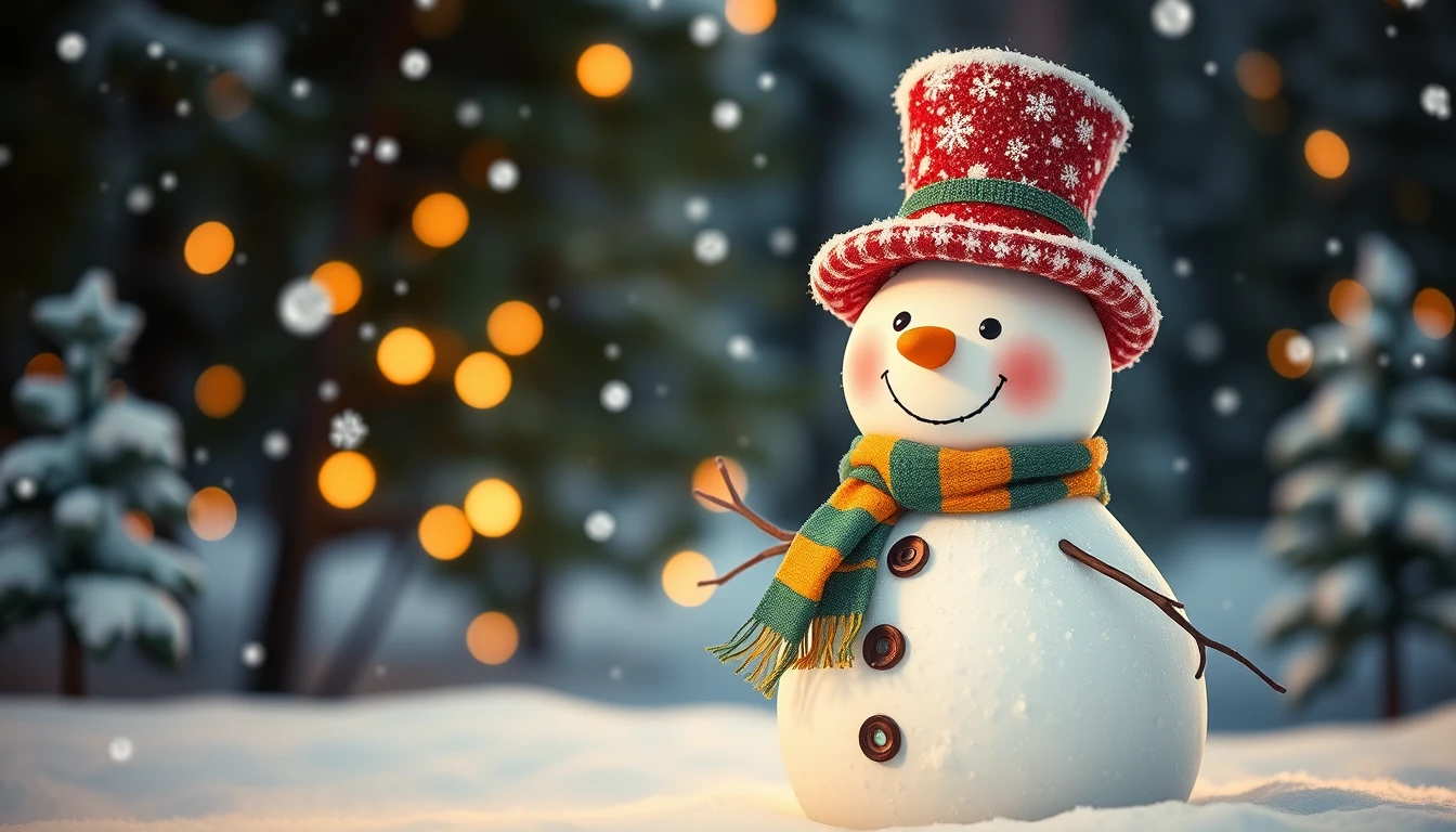 Snowman Wallpaper For Computer