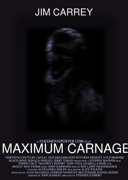 Maximum Carnage Movie Attempt By Spidersensespiderman