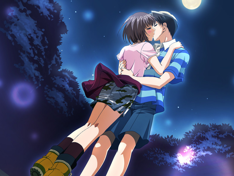 Free Download Of Animated Wallpapers Cute Anime Couple Hugging And