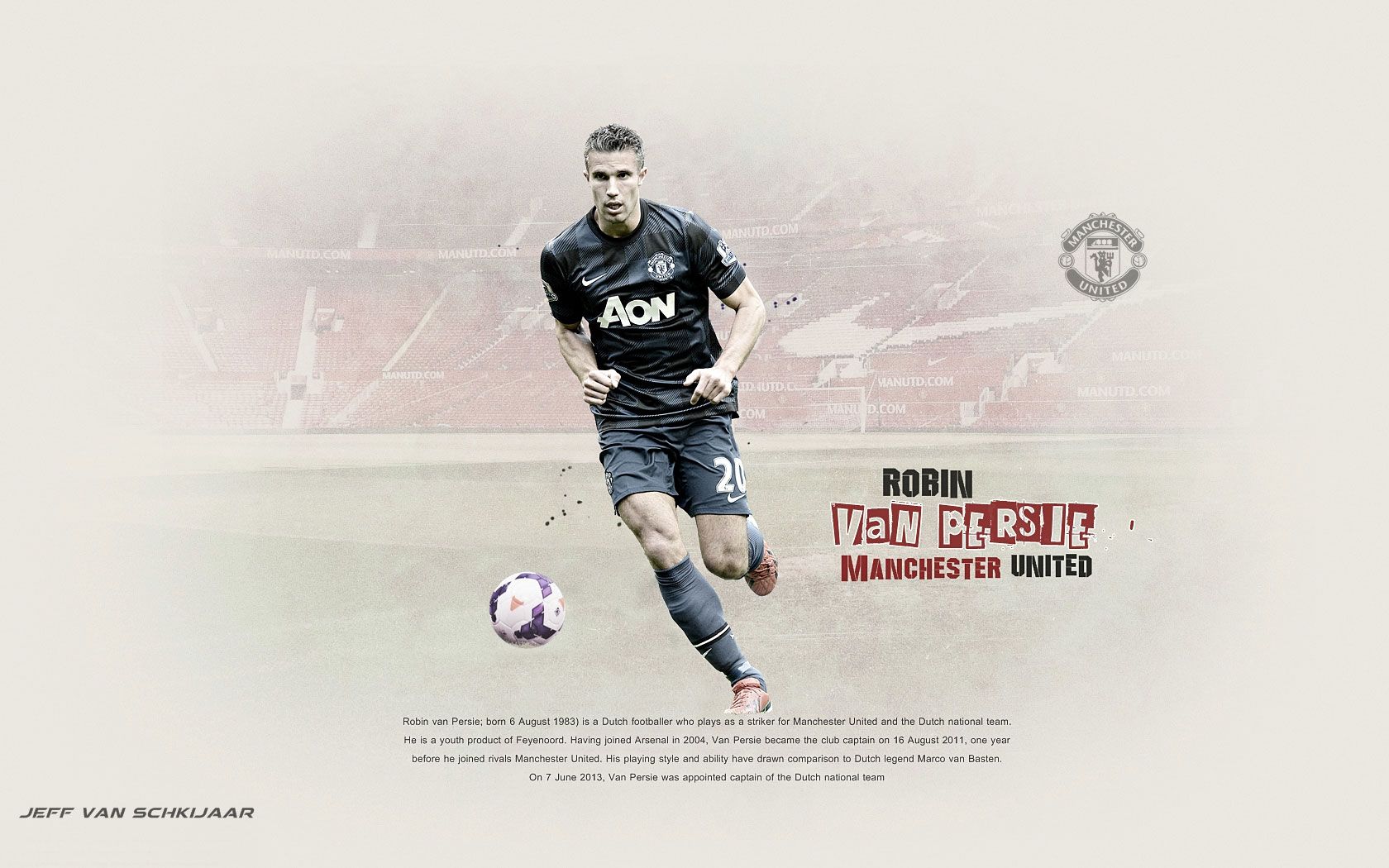 Wallpaper Robin Van Persie Manchester United