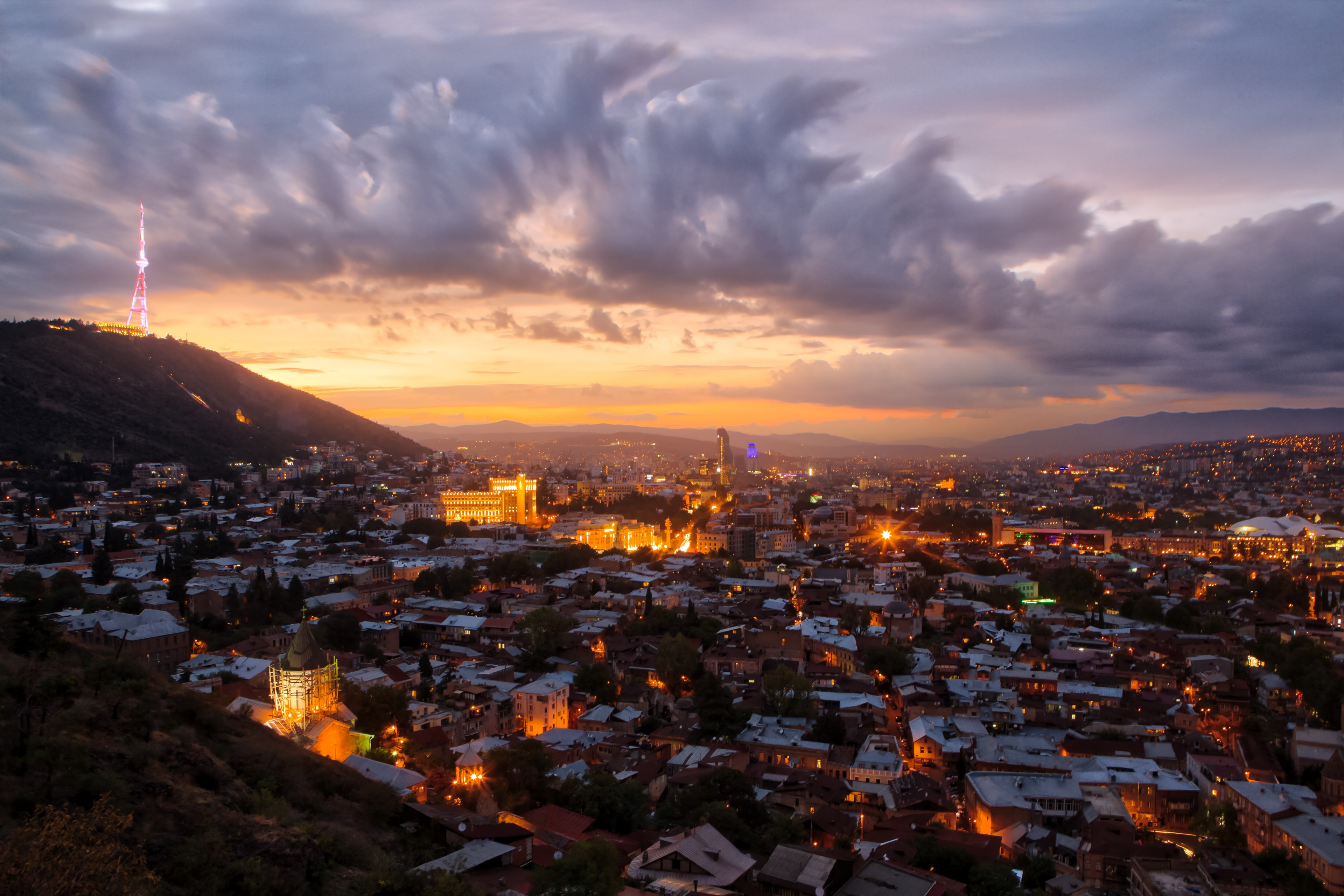 Tbilisi Sunset 4k Wallpaper And Background