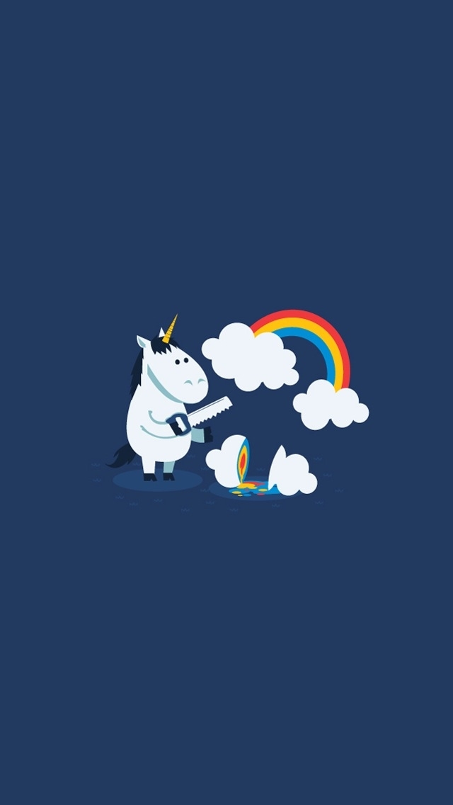 Funny Unicorn Best iPhone 5s Wallpaper