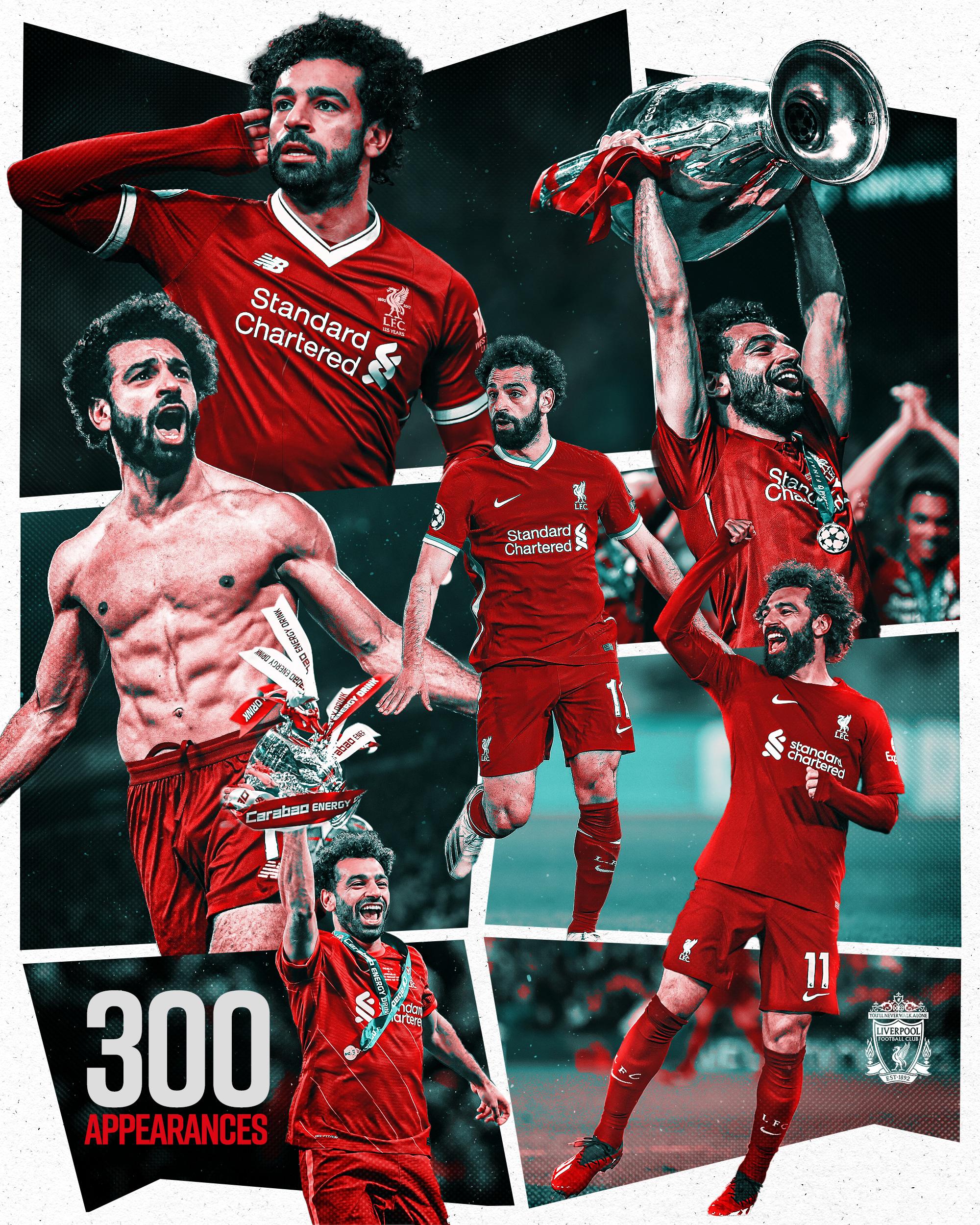 Liverpool Fc On A Milestone Appearance For Mosalah