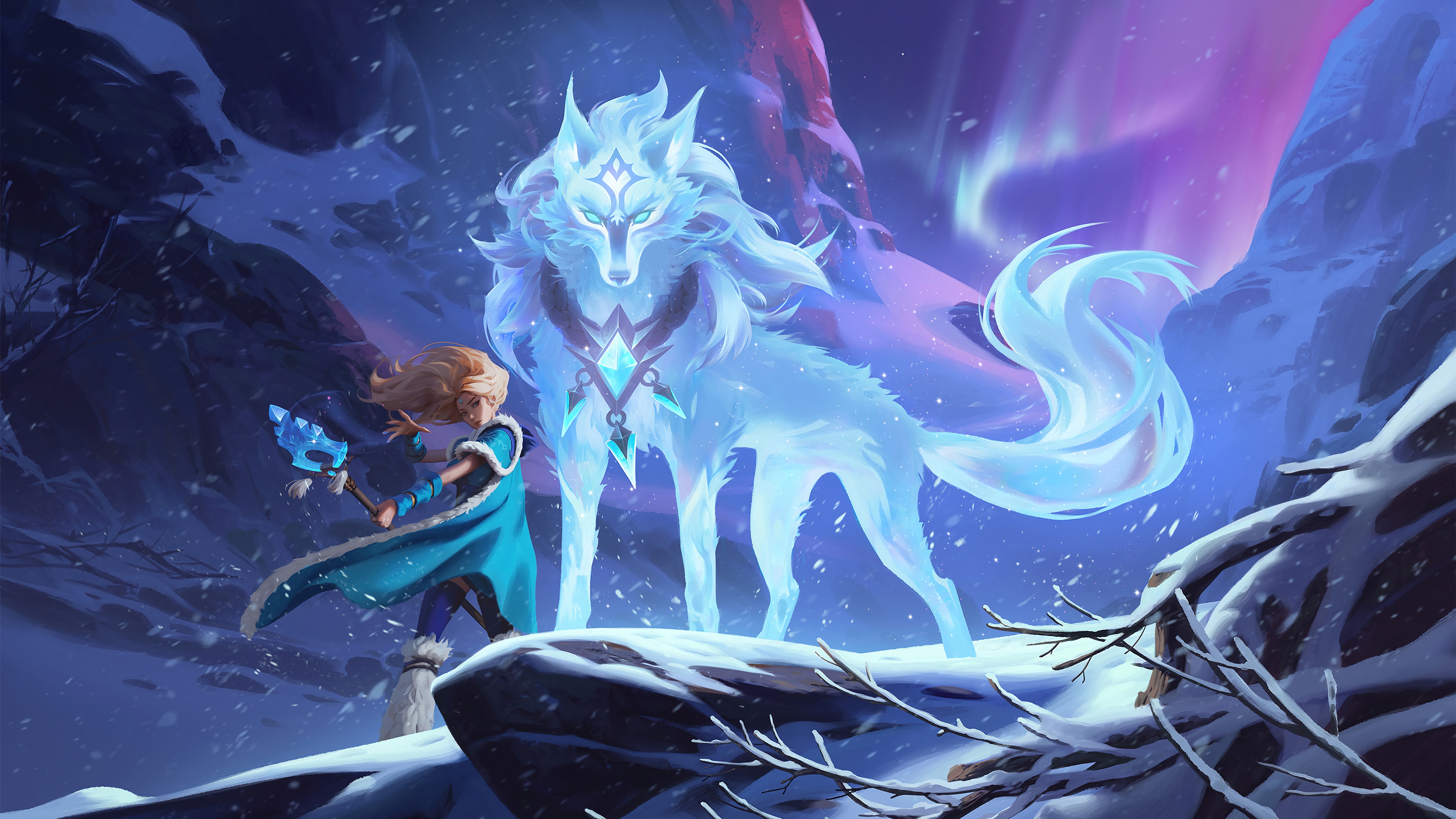 Crystal Maiden Video Game Dota 4k Ultra HD Wallpaper