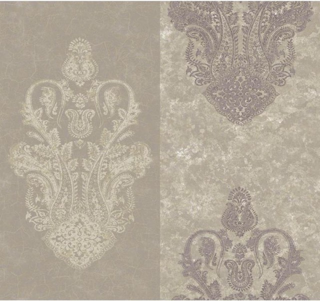 Aged Elegance Glendale Paisley Wallpaper Modern By