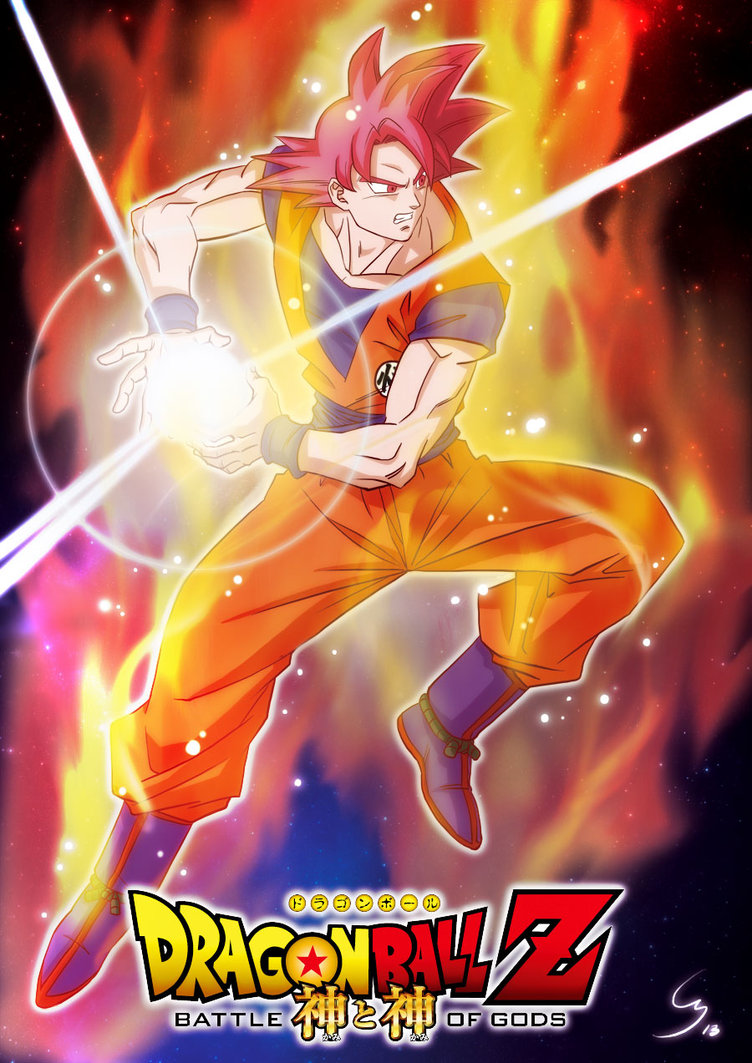 Goku Super Saiyan God Widescreen Wallpaper Important