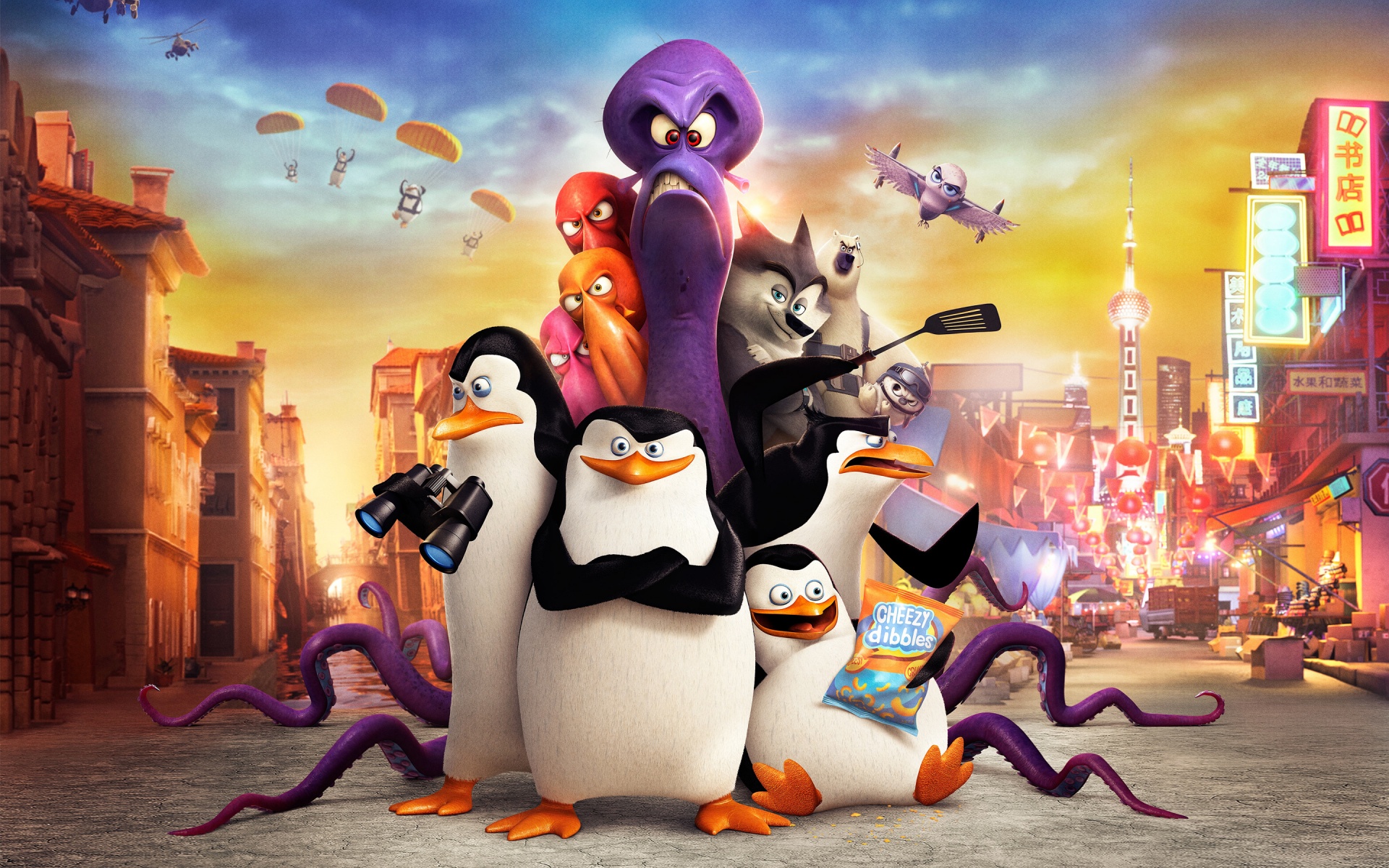 Penguins Of Madagascar Movie Wallpaper HD