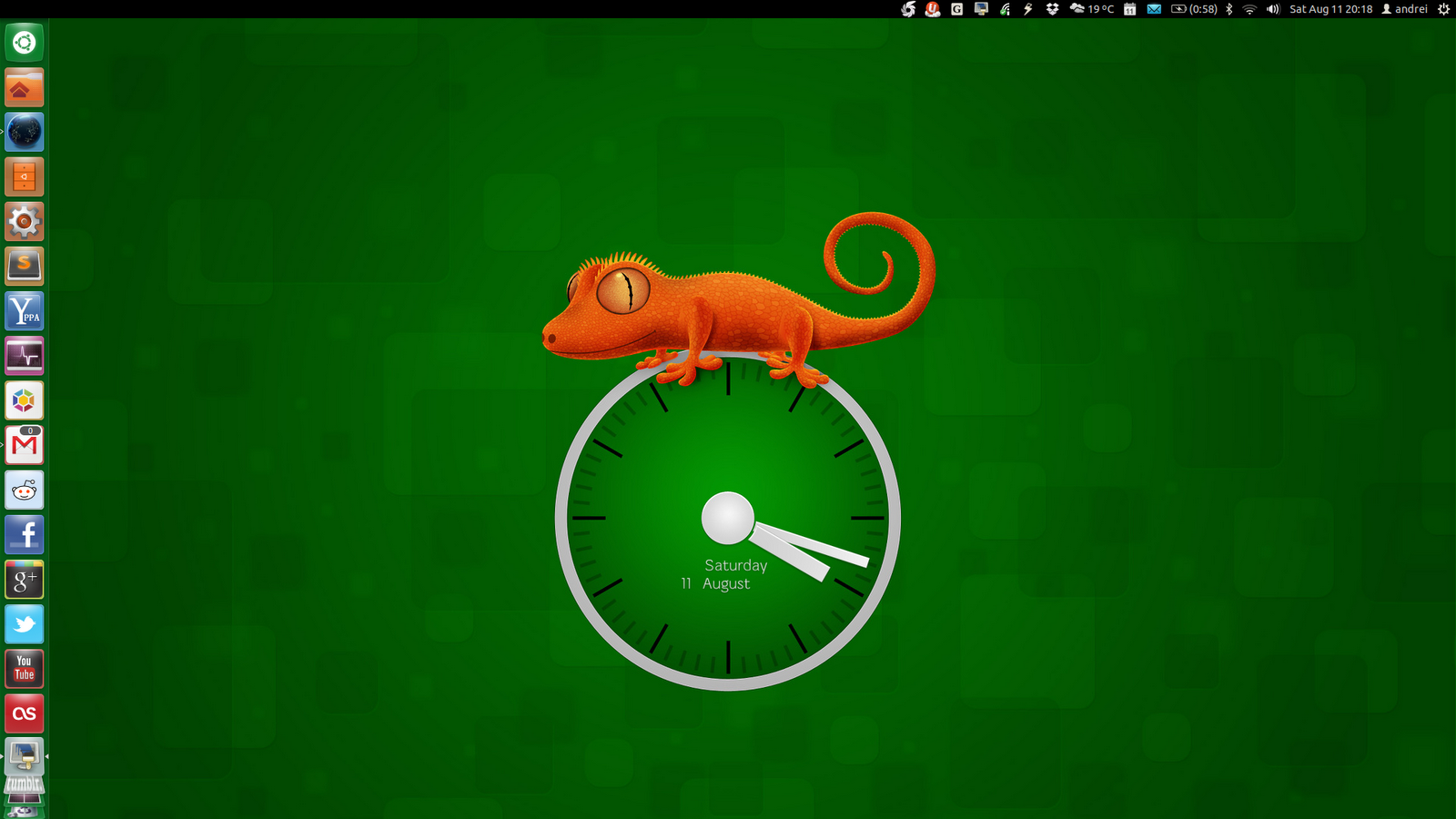 Use Wallpaper Clocks Live Earth In Ubuntu With Slidewall