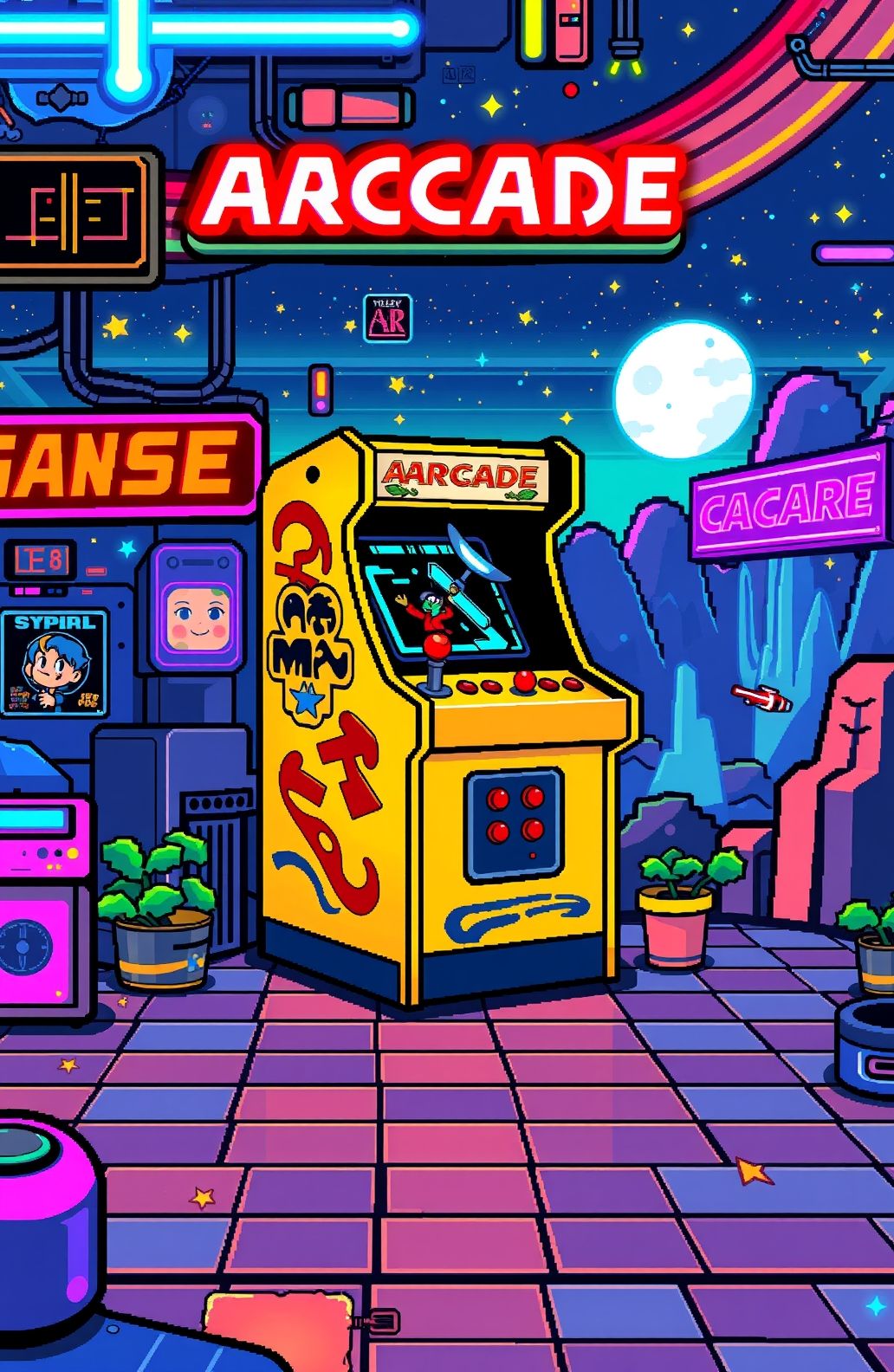 Classic Arcade Wallpaper