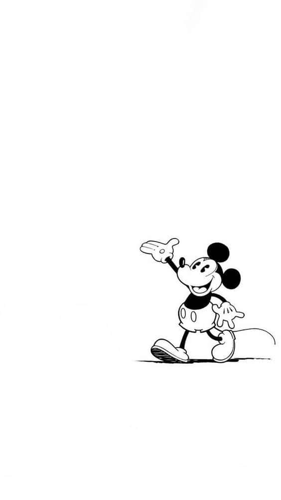 Disney Fans Rejoice White Mickey Mouse Wallpaper