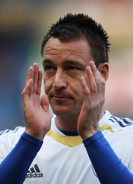 John Terry Chelsea Captain Applauds The Crowd Prior To