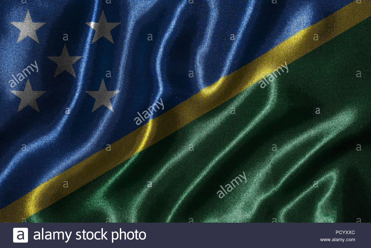 Solomon Islands Flag Fabric Of Country