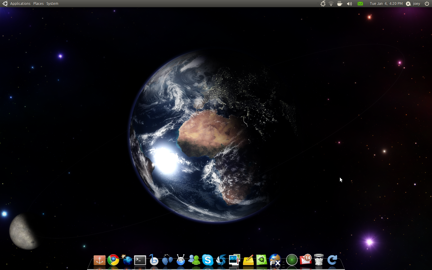 Ubuntu Tips And Tricks HQ real time Earth wallpaper for Ubuntu