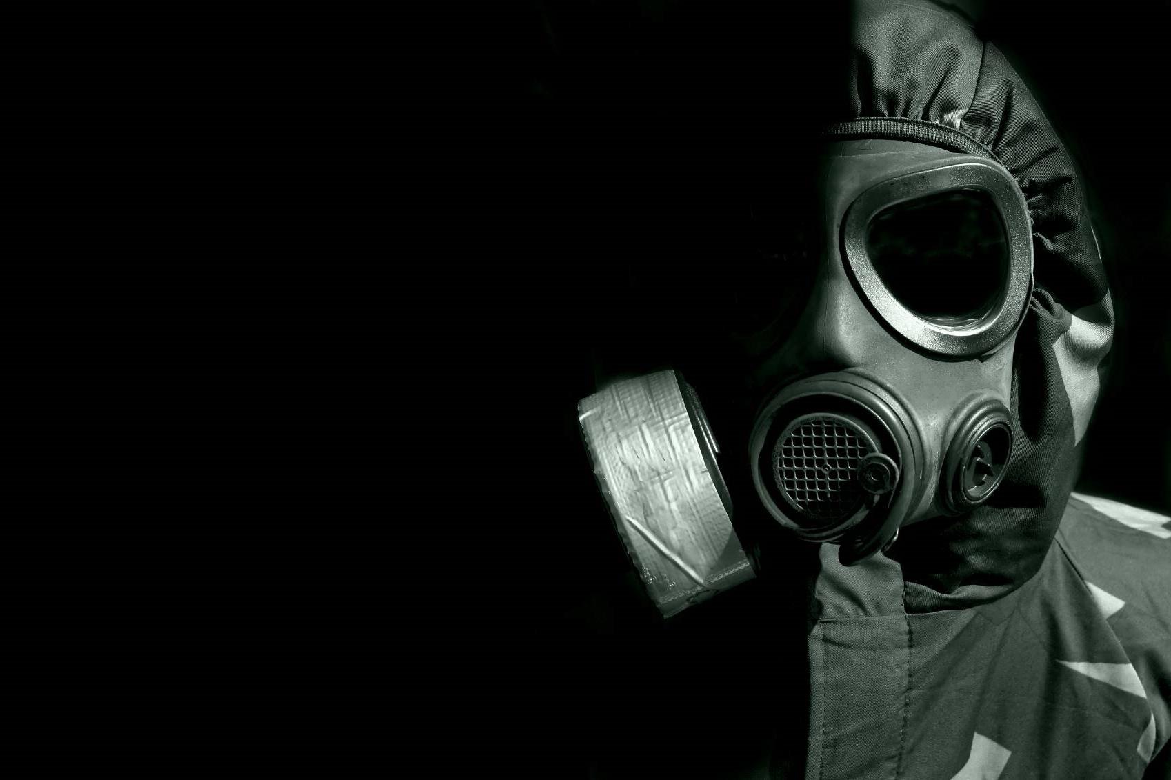Wallpaper Soldier Gas Mask War