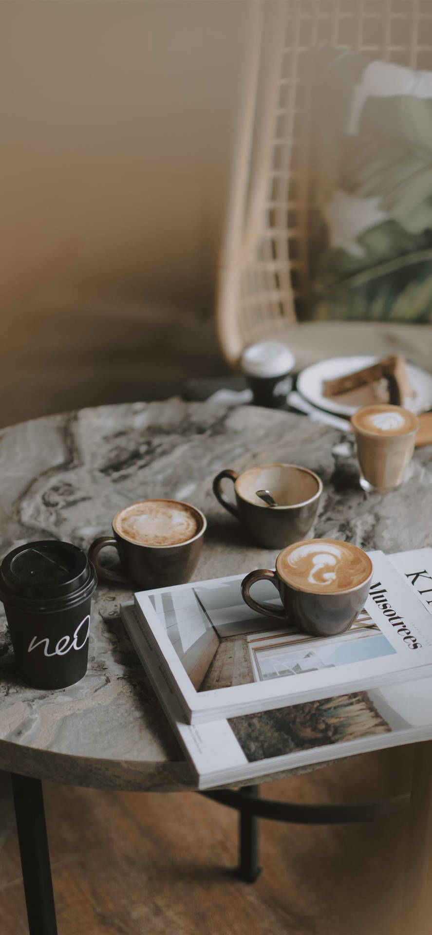 Magazines And Cups Of Coffee Aesthetic Hsbvmny3a52tam28 Wallpaper