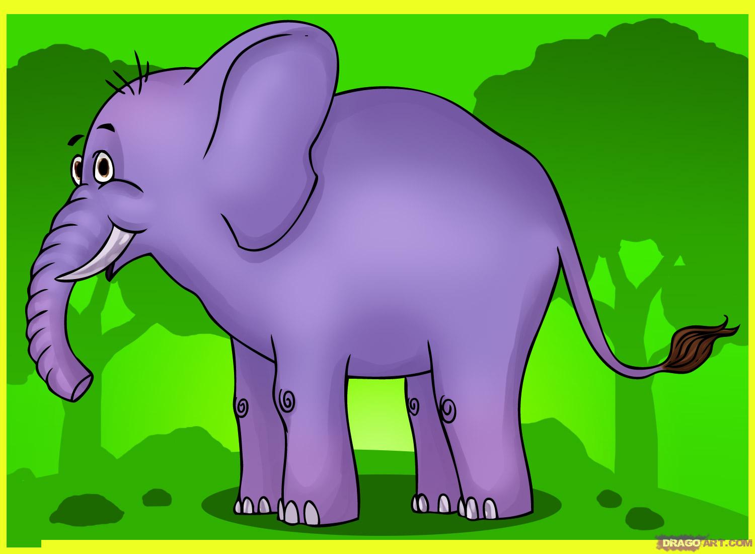 Zoo Park Cartoon Elephant Pictures Cute