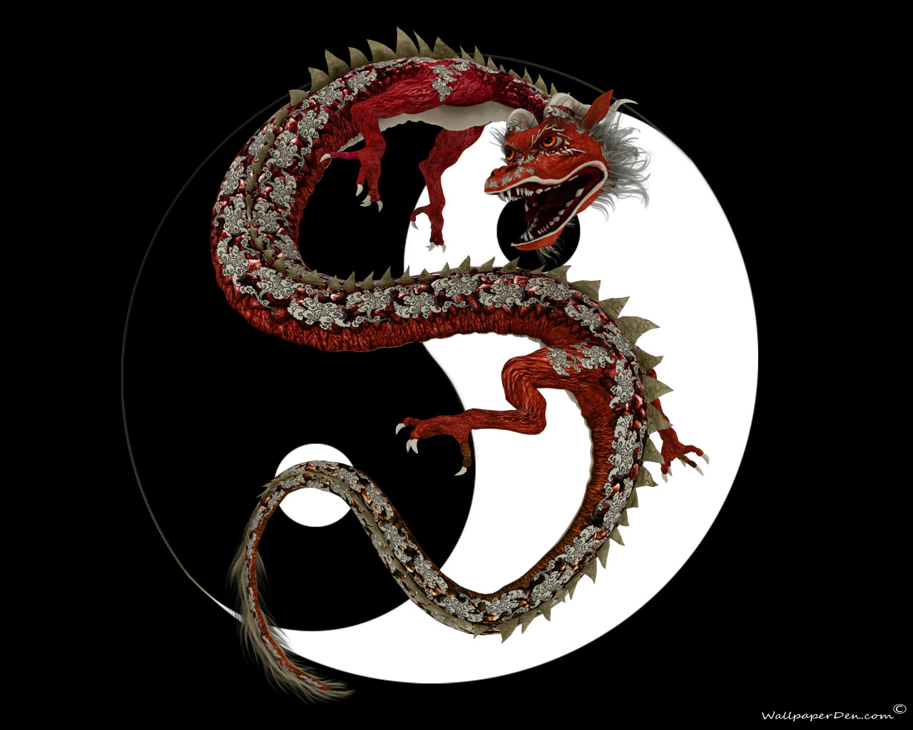 Free Dragon Art Wallpaper Chinese Red Dragon free