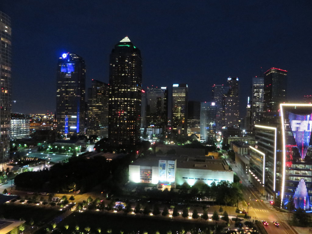 Downtown Dallas Texas At Night By Kerensaw
