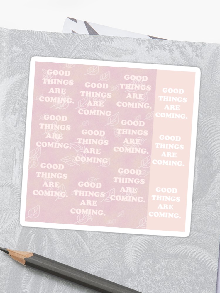 Good Things Are Ing My Background Collage Pink Gradient
