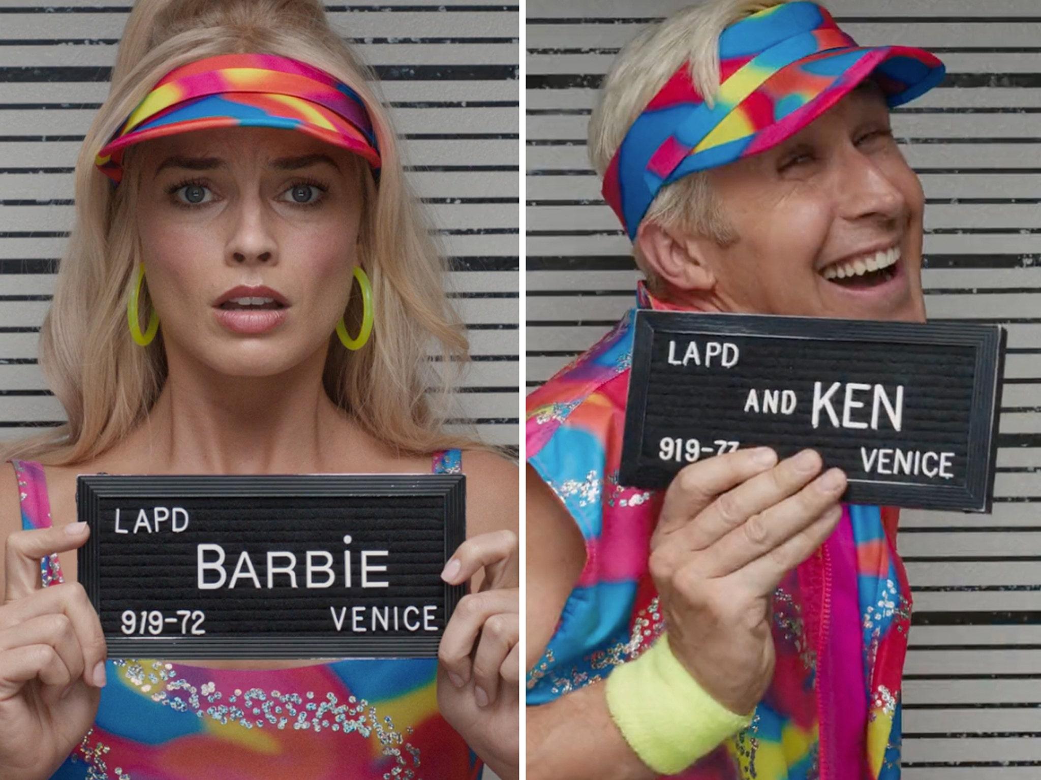 Barbie Ken Get Arrested In New Trailer For Margot Robbie Ryan