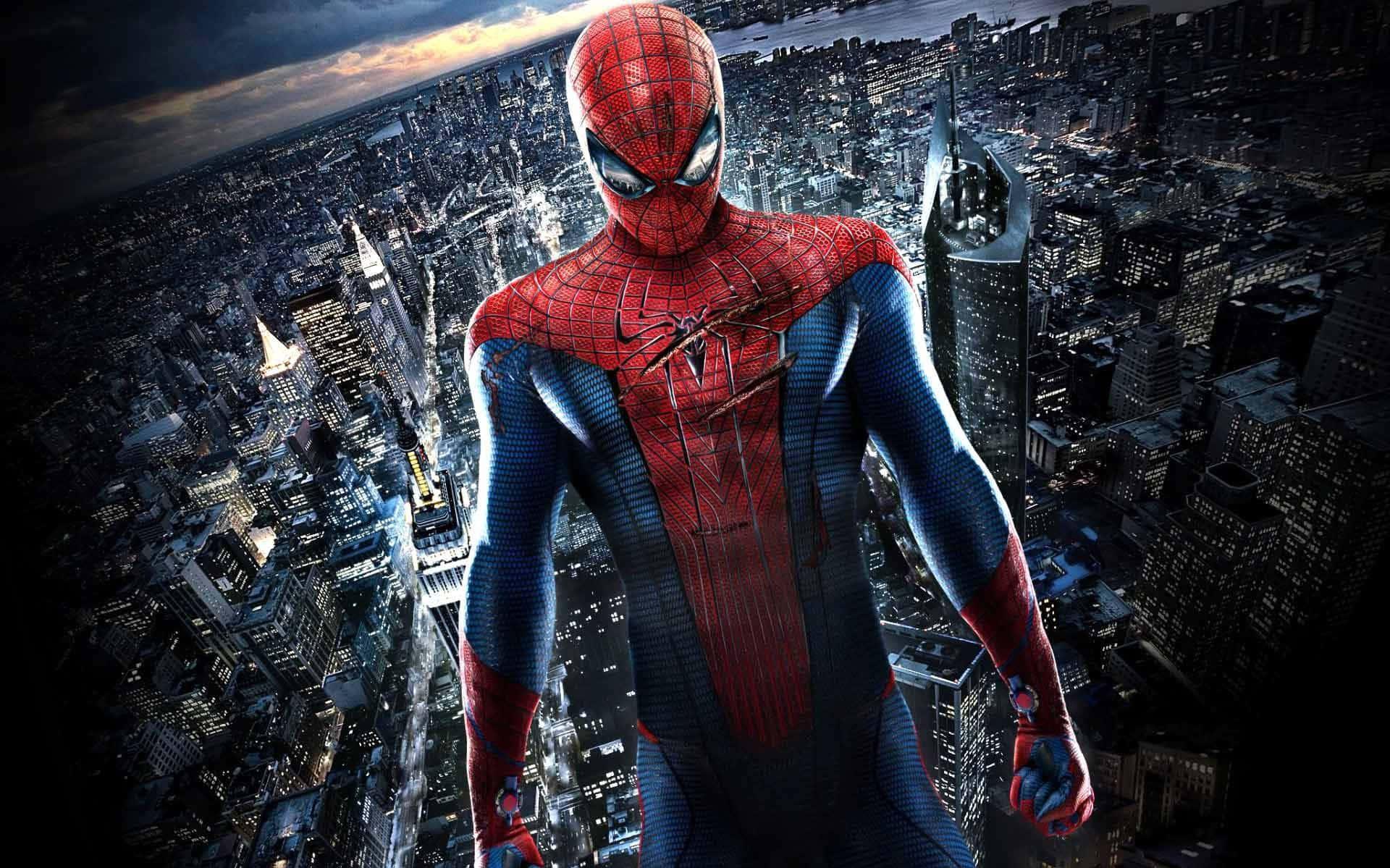 Slashed Spider Suit Man Puter Wallpaper