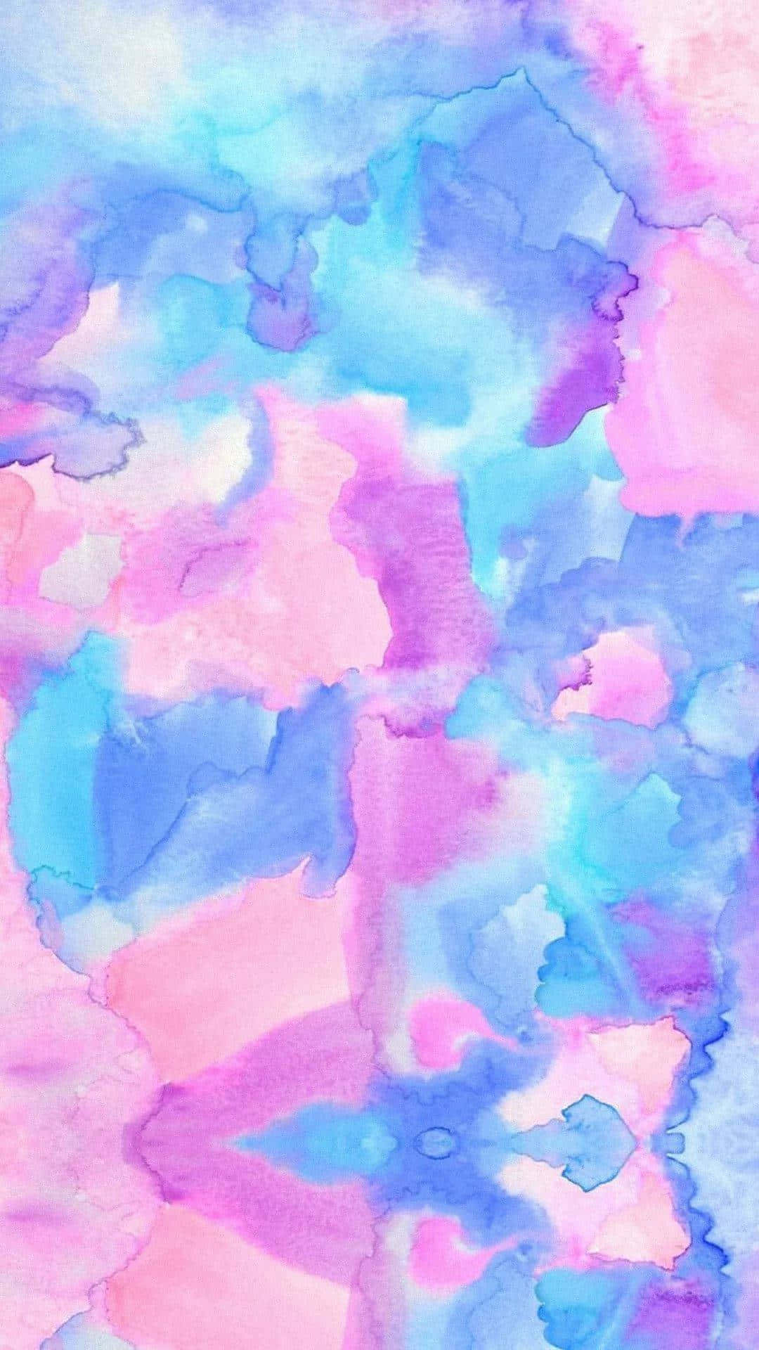 An Artsy Watercolor Painting Transforms Into iPhone Wallpaper