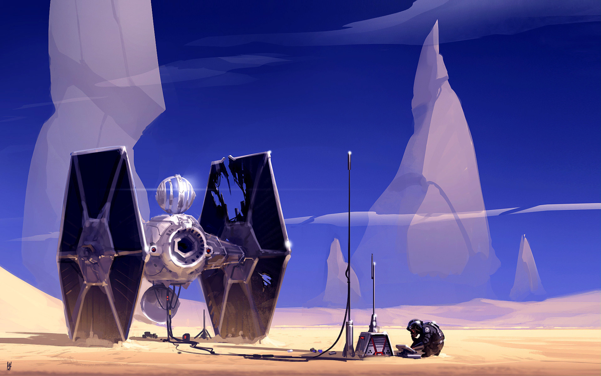 Spaceship from Star Wars Wallpaper for Widescreen Desktop