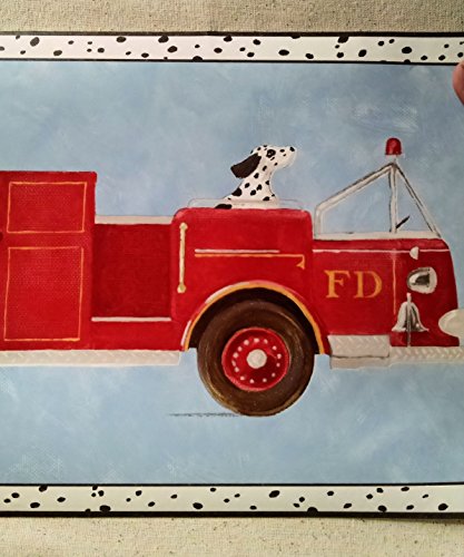 Free download Fire Truck Dalmation Prepasted Decorative Wallpaper ...