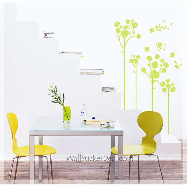 150cm H Category Flower Wall Sticker Material Vinyl
