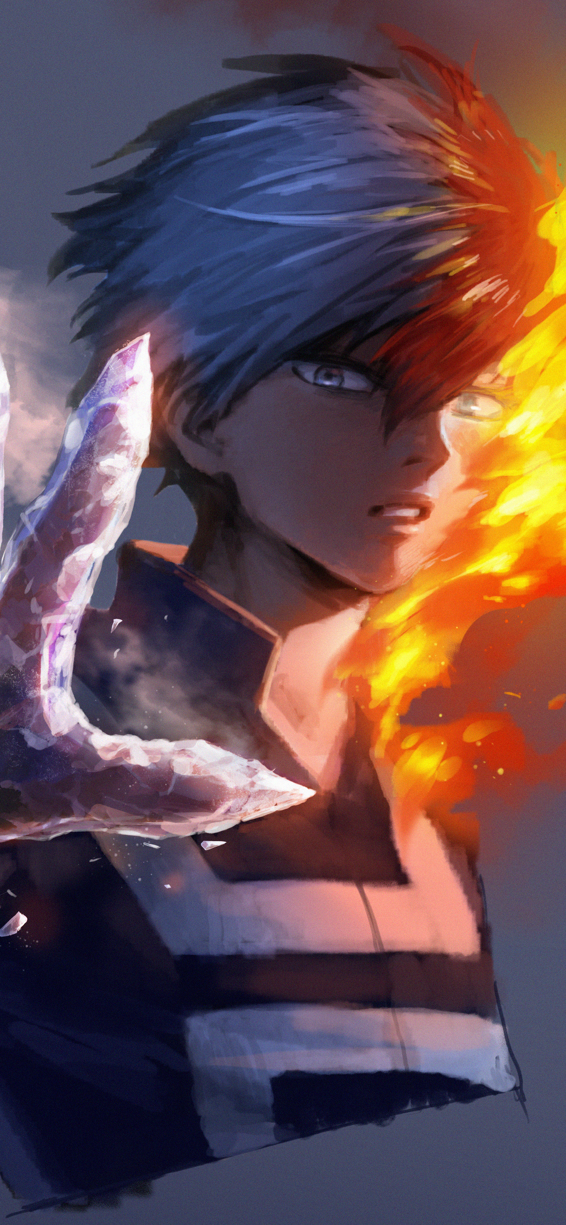 My Hero Academia Shouto Todoroki iPhone Xs X HD 4k Wallpaper Image
