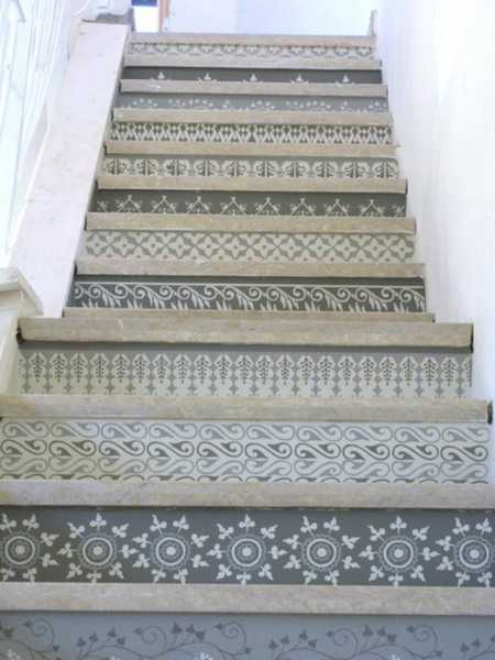 Adding Beautiful Wallpaper To Stairs Risers For Original Staircase
