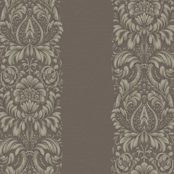 Purple And Taupe Stripe Damask Wallpaper Wall Sticker Outlet