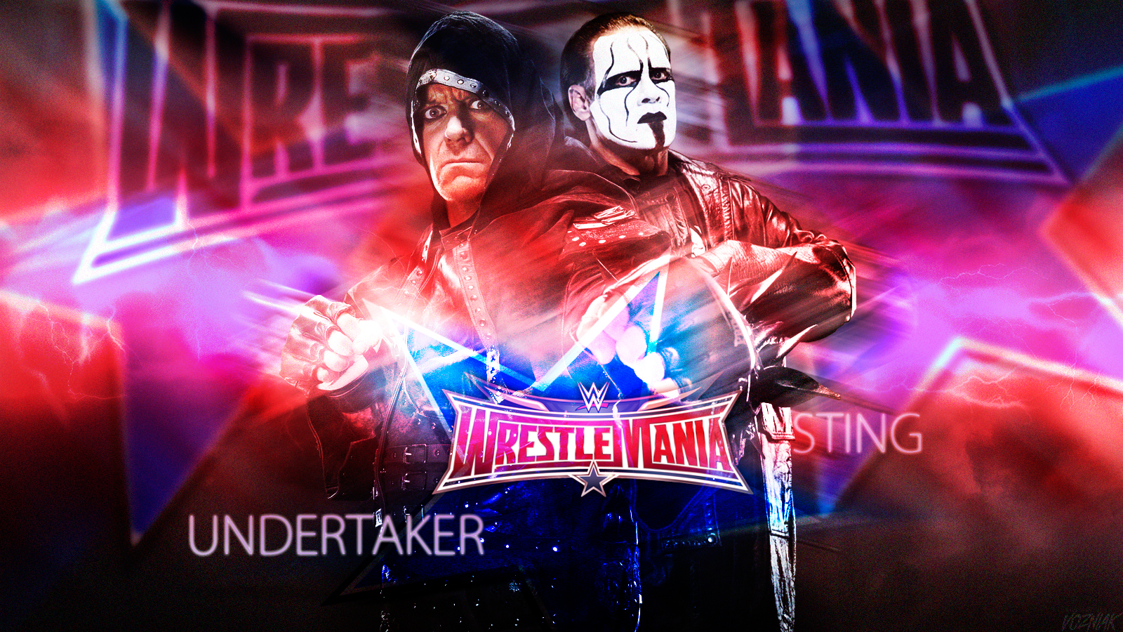 The Undertaker vs Sting en WWE WrestleMania 32 Wallpaper by
