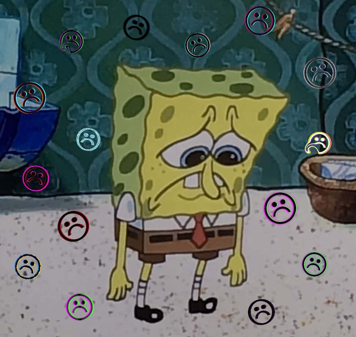 Spongebob Face Wallpaper