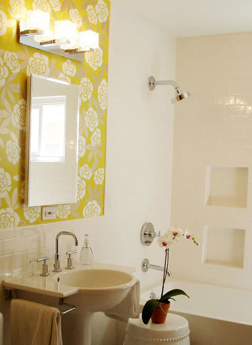 Astounding Bathroom Wallpaper Ideas Creativefan