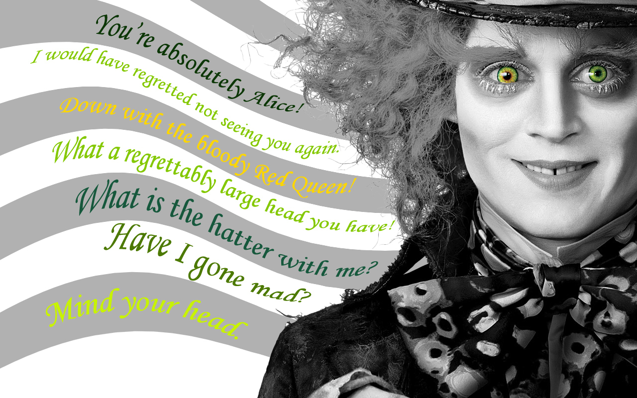 Mad Hatter Johnny Depp Image Quotes HD Wallpaper And