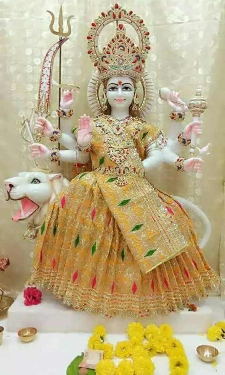 Jay Ambaji Goddess In Durga Image