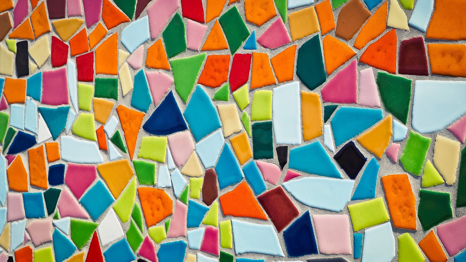Abstract Art Mosaic Tiles Pattern Wallpaper Stream