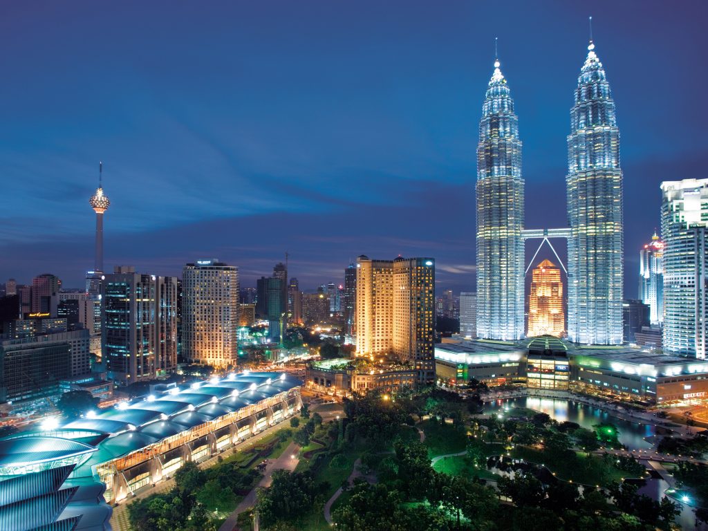 Kuala Lumpur At Night Malaysia Desktop HD Wallpaper