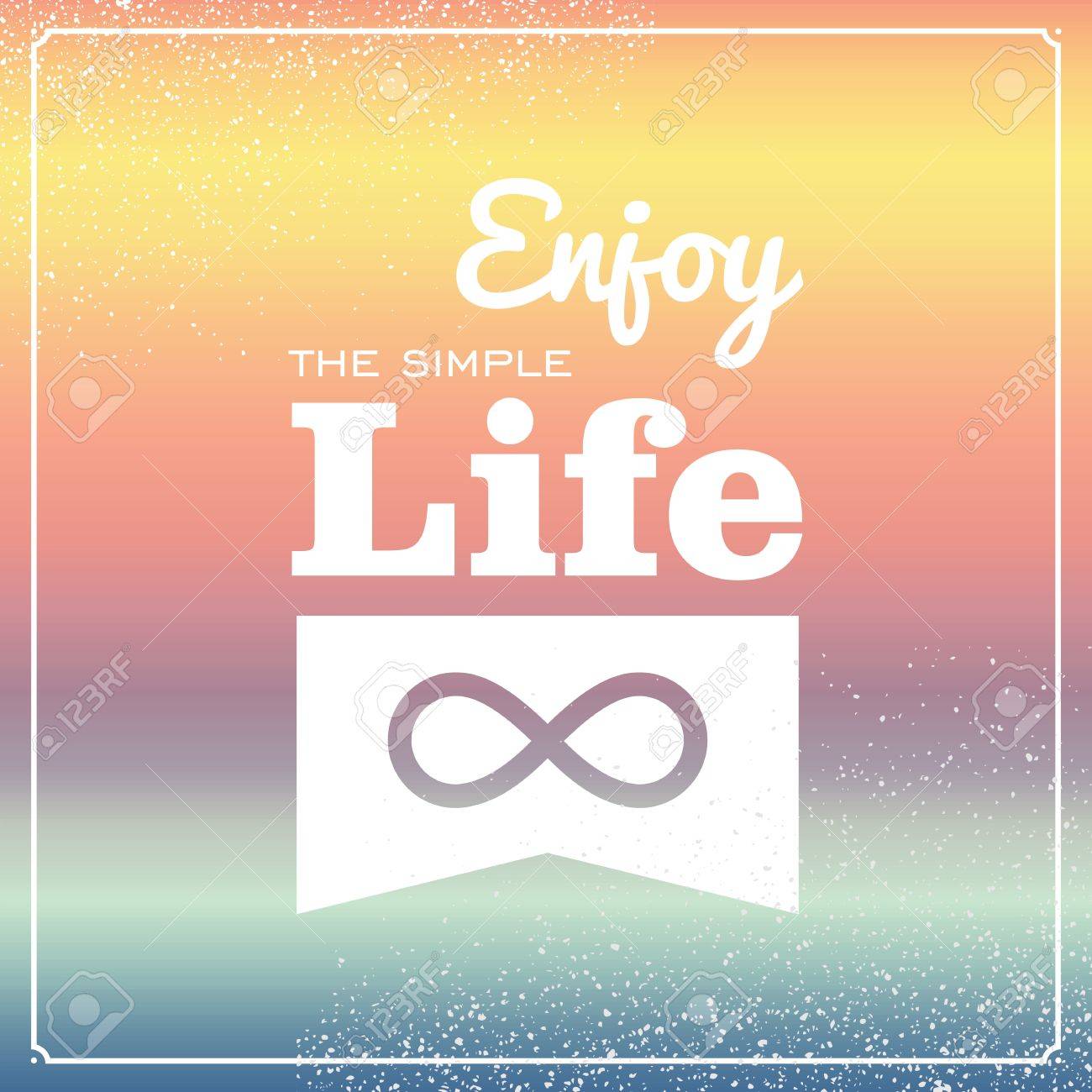 Vintage Enjoy The Simple Life Wallpaper Royalty SVG Cliparts 1300x1300