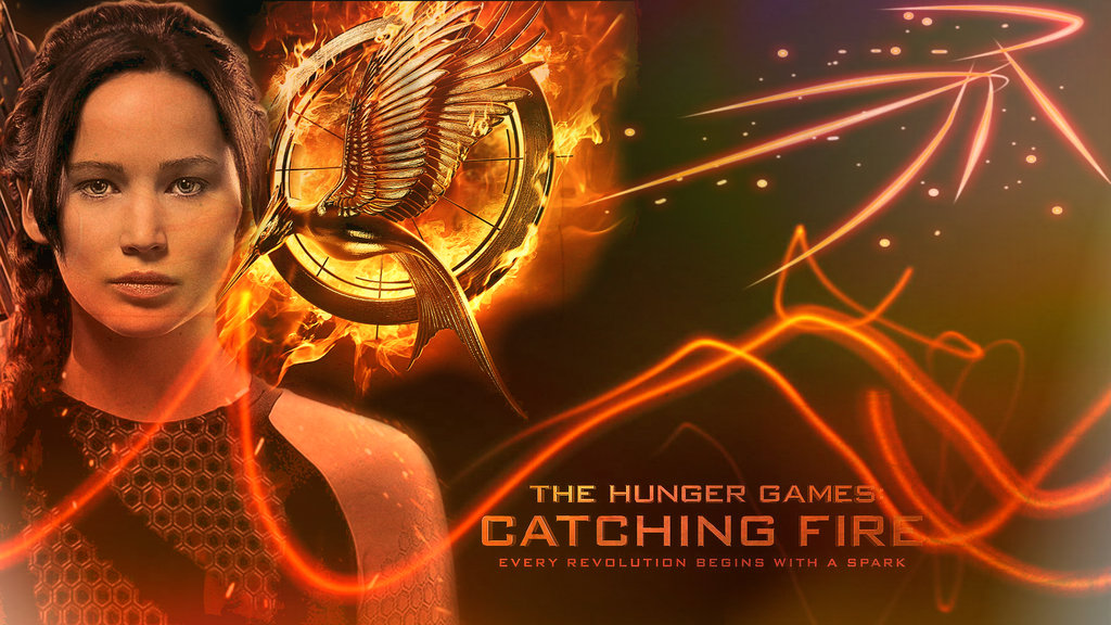 Katniss Catching Fire Wallpaper By Legendaryspirit