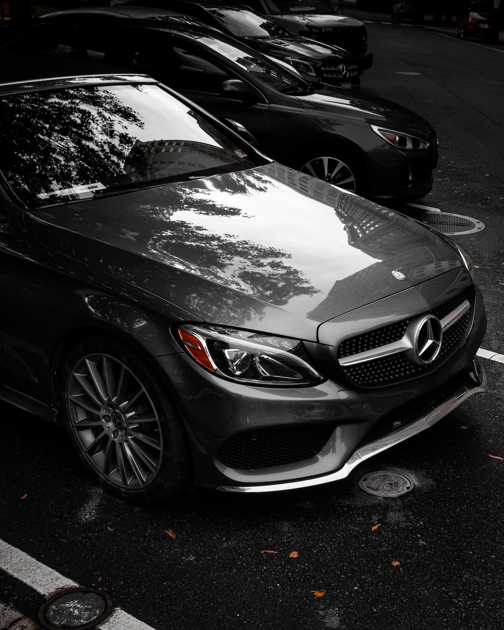 Black Mercedes Benz C Class Photo Car Image