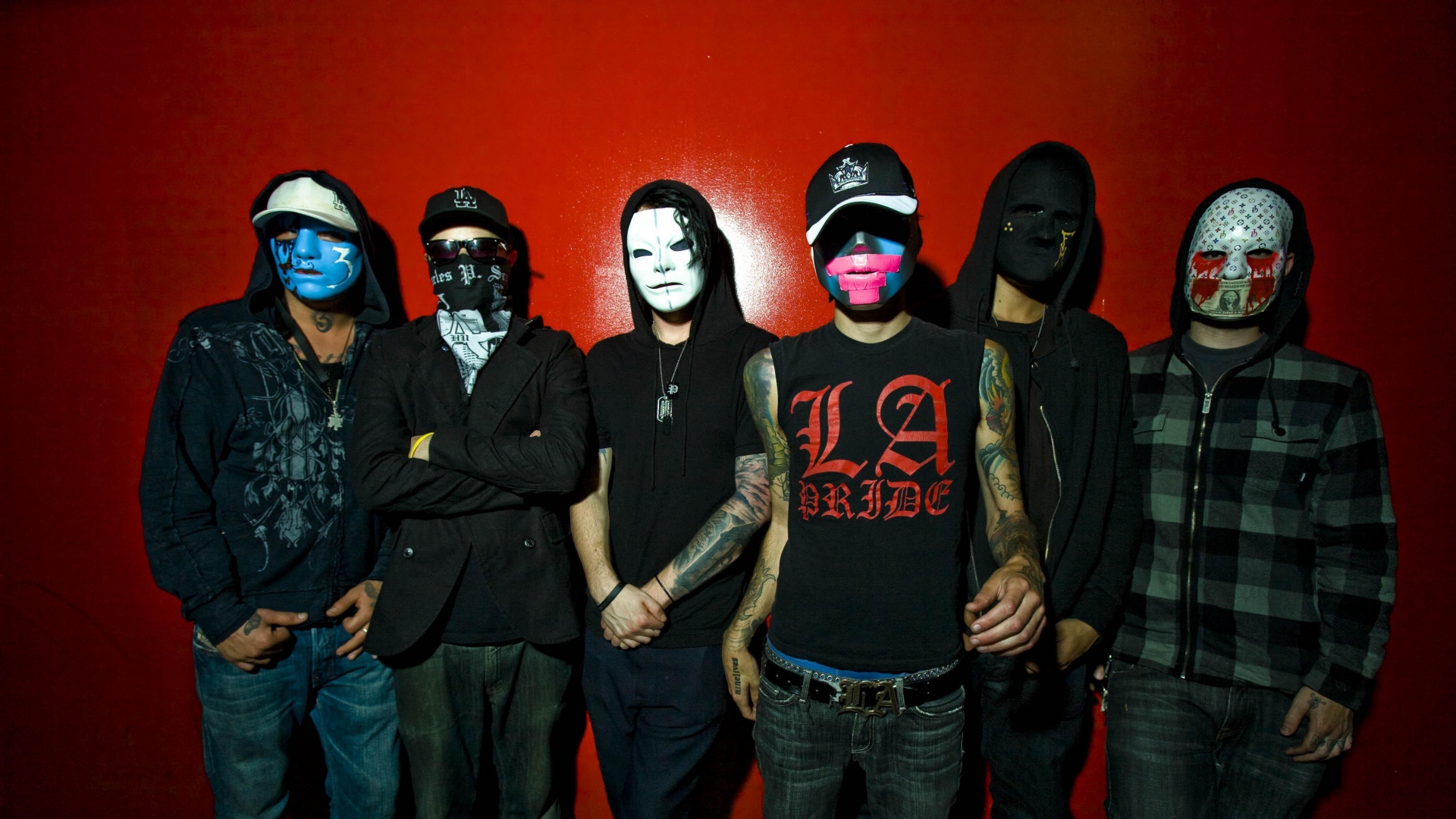 Wallpaper Hollywood Undead Band Members Masks