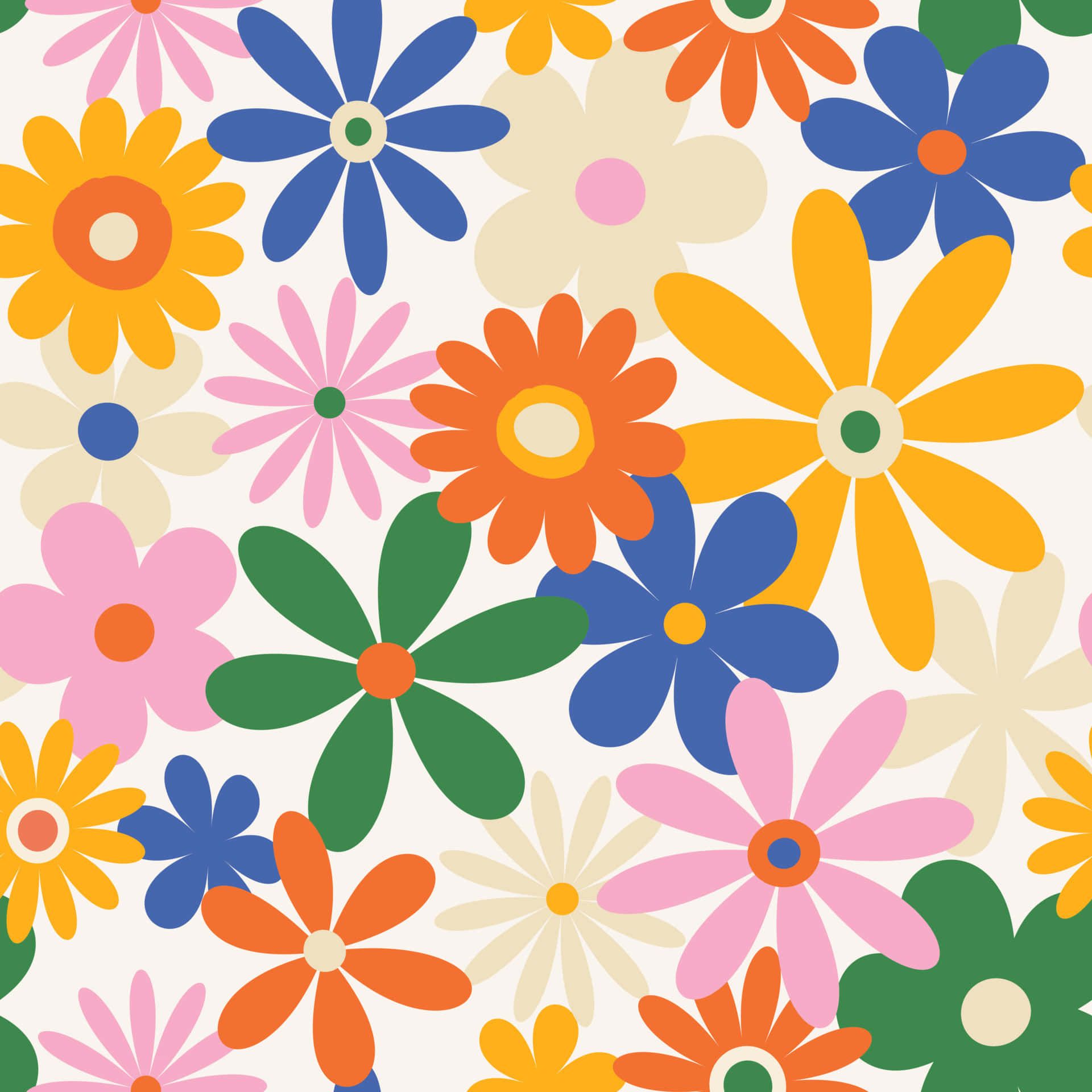 70s Floral Wallpaper