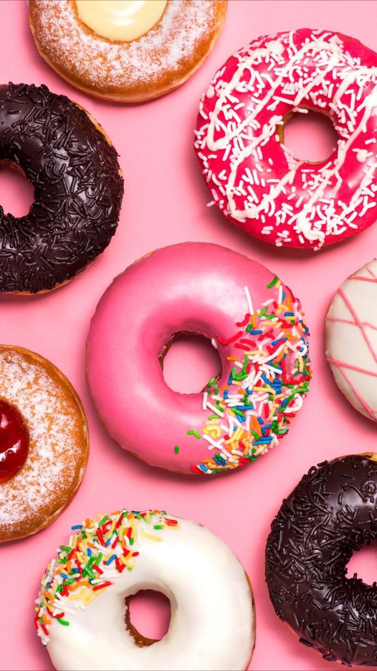 Donut iPhone Wallpaper Top Background